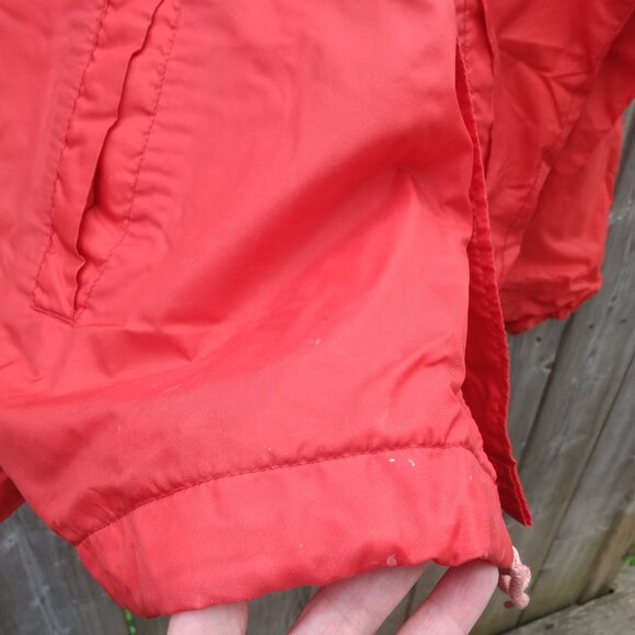 Vintage K.C.I. Raiders Nylon Jacket Kitchener High School Size Large DISTRESSED - Picture 4 of 12